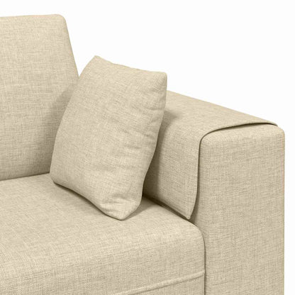 Stof Sofa Med Pude Creme 208 Cm Stof