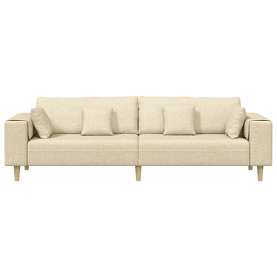 Stof Sofa Med Pude Creme 208 Cm Stof