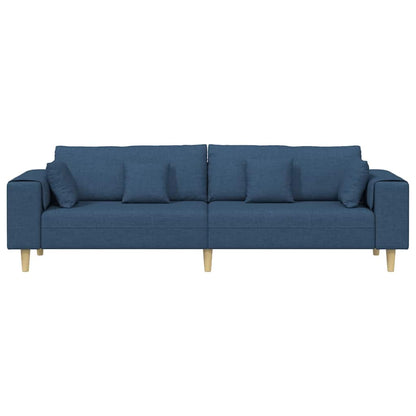 Stof Sofa Med Pude Blå 208 Cm Stof