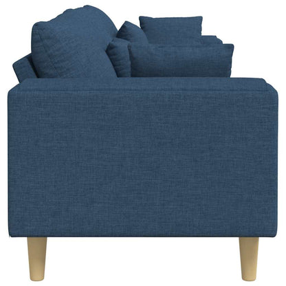Stof Sofa Med Pude Blå 208 Cm Stof