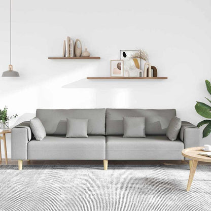 Stof Sofa Med Pude Skygrå 208 Cm Stof