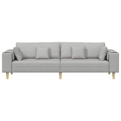 Stof Sofa Med Pude Skygrå 208 Cm Stof