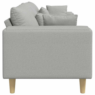 Stof Sofa Med Pude Skygrå 208 Cm Stof