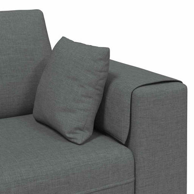 Stof Sofa Med Pude Mørkegrå 208 Cm Stof