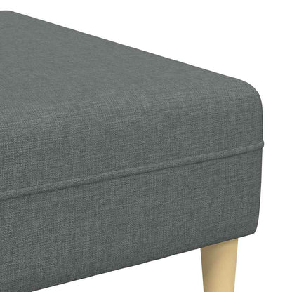 Stof Sofa Med Pude Mørkegrå 208 Cm Stof
