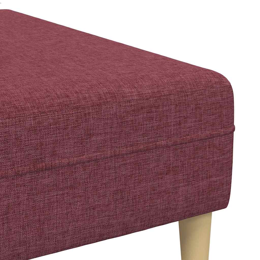 Stof Sofa Med Pude Vinrød 208 Cm Stof