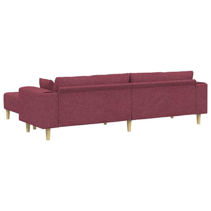 Stof Sofa Med Pude Vinrød 208 Cm Stof