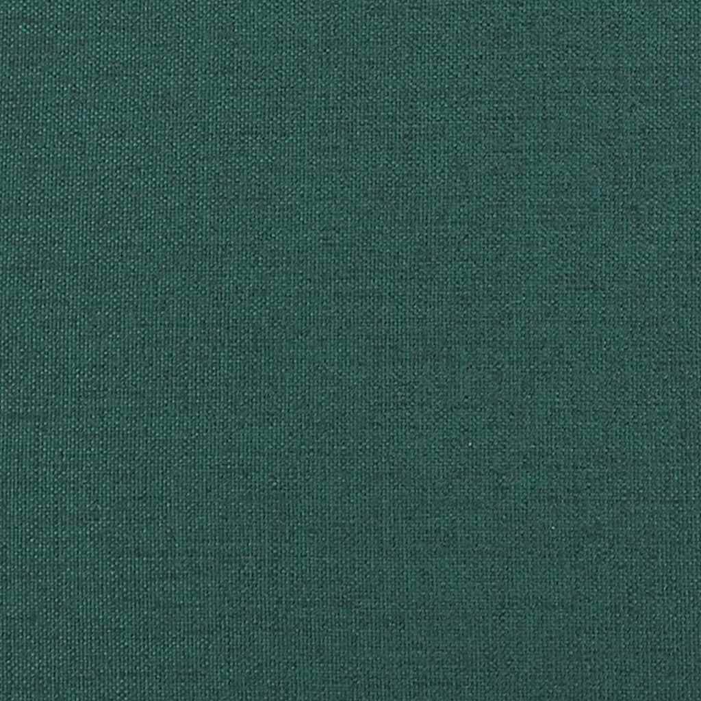Stof Sofa Med Pude 3 Pcs Mørkegrøn 208 Cm Stof