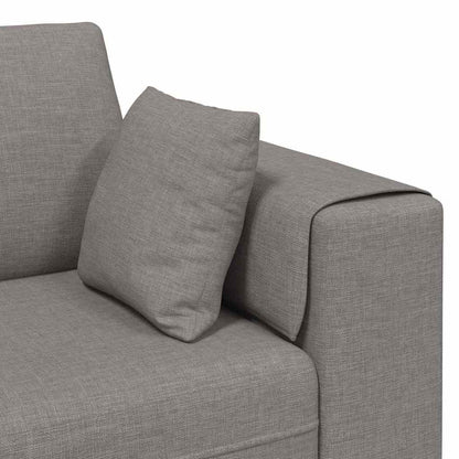 Stof Sofa Med Pude Gråbrun 208 Cm Stof