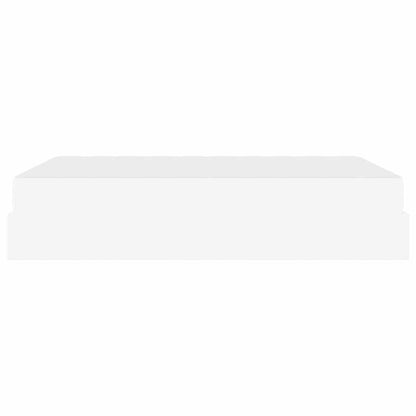 Sengeramme Med Madras Ren Hvid 140 X 190 Cm Kunstlæder Lysegrå Og Mørkegrå