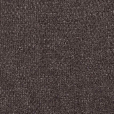 Sengestel Med Madras Mørkebrun 80 X 200 Cm Stof Lysegrå Og Mørkegrå