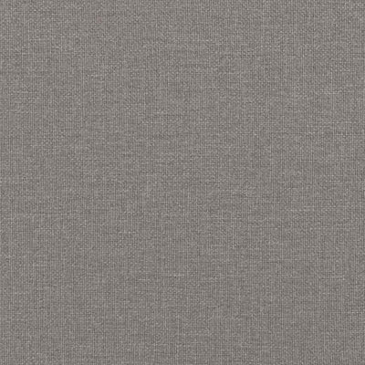 Sengestel Med Madras Gråbrun 120 X 190 Cm Stof Lysegrå Og Mørkegrå