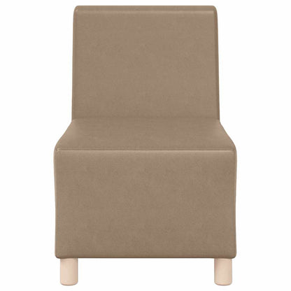 Modulsofa Enhed Uden Arme 2 Pcs Cappuccino 55 X 74 X 82 Cm Lysegrå Og Mørkegrå