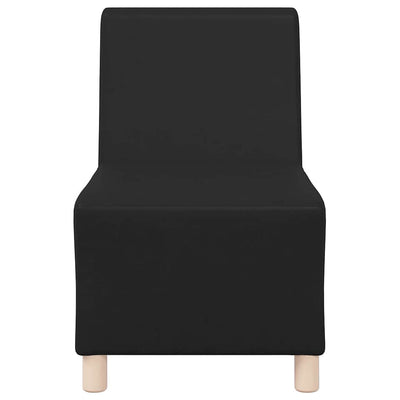 Modulsofa Enhed Uden Arme 2 Pcs Sort 55 X 74 X 82 Cm Faux Læder Lysegrå Og Mørkegrå