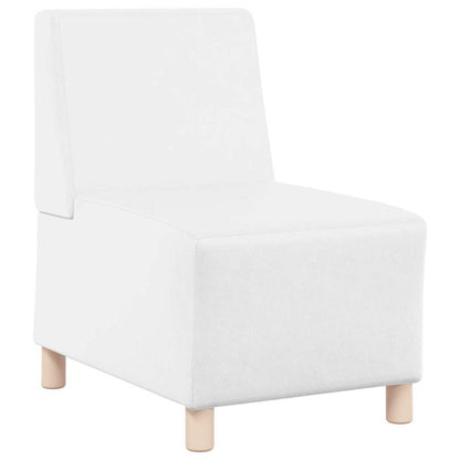 Modulsofa Enhed Uden Arme 2 Pcs Hvid 55 X 74 X 82 Cm Faux Læder Lysegrå Og Mørkegrå