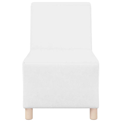 Modulsofa Enhed Uden Arme 2 Pcs Hvid 55 X 74 X 82 Cm Faux Læder Lysegrå Og Mørkegrå
