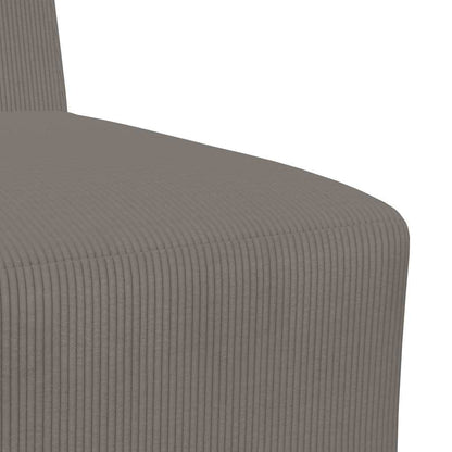 Modulsofa Enhed Uden Arme 2 Pcs Lysegrå 55 X 74 X 82 Cm Lysegrå Og Mørkegrå