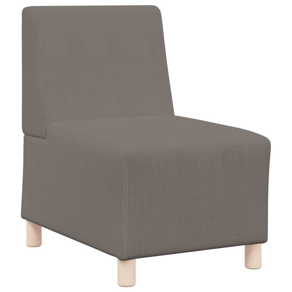 Modulsofa Enhed Uden Arme 2 Pcs Lysegrå 55 X 74 X 82 Cm Lysegrå Og Mørkegrå
