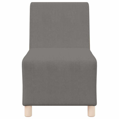 Modulsofa Enhed Uden Arme 2 Pcs Lysegrå 55 X 74 X 82 Cm Lysegrå Og Mørkegrå