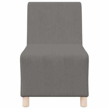 Modulsofa Enhed Uden Arme 2 Pcs Lysegrå 55 X 74 X 82 Cm Lysegrå Og Mørkegrå