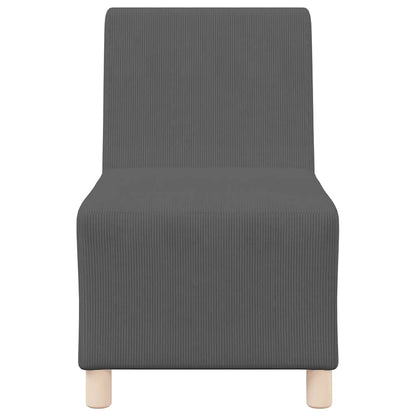 Modulsofa Enhed Uden Arme 2 Pcs Mørkegrå 55 X 74 X 82 Cm Lysegrå Og Mørkegrå