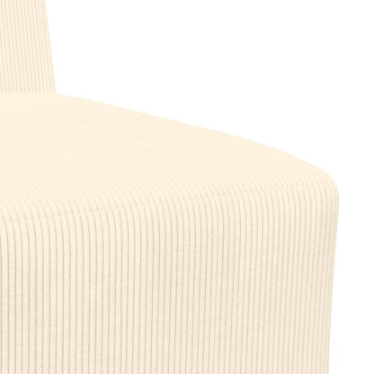 Modulsofa Enhed Uden Arme 2 Pcs Creme 55 X 74 X 82 Cm Lysegrå Og Mørkegrå