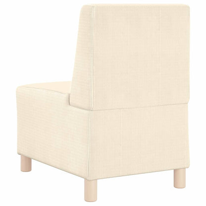 Modulsofa Enhed Uden Arme 2 Pcs Creme 55 X 74 X 82 Cm Lysegrå Og Mørkegrå