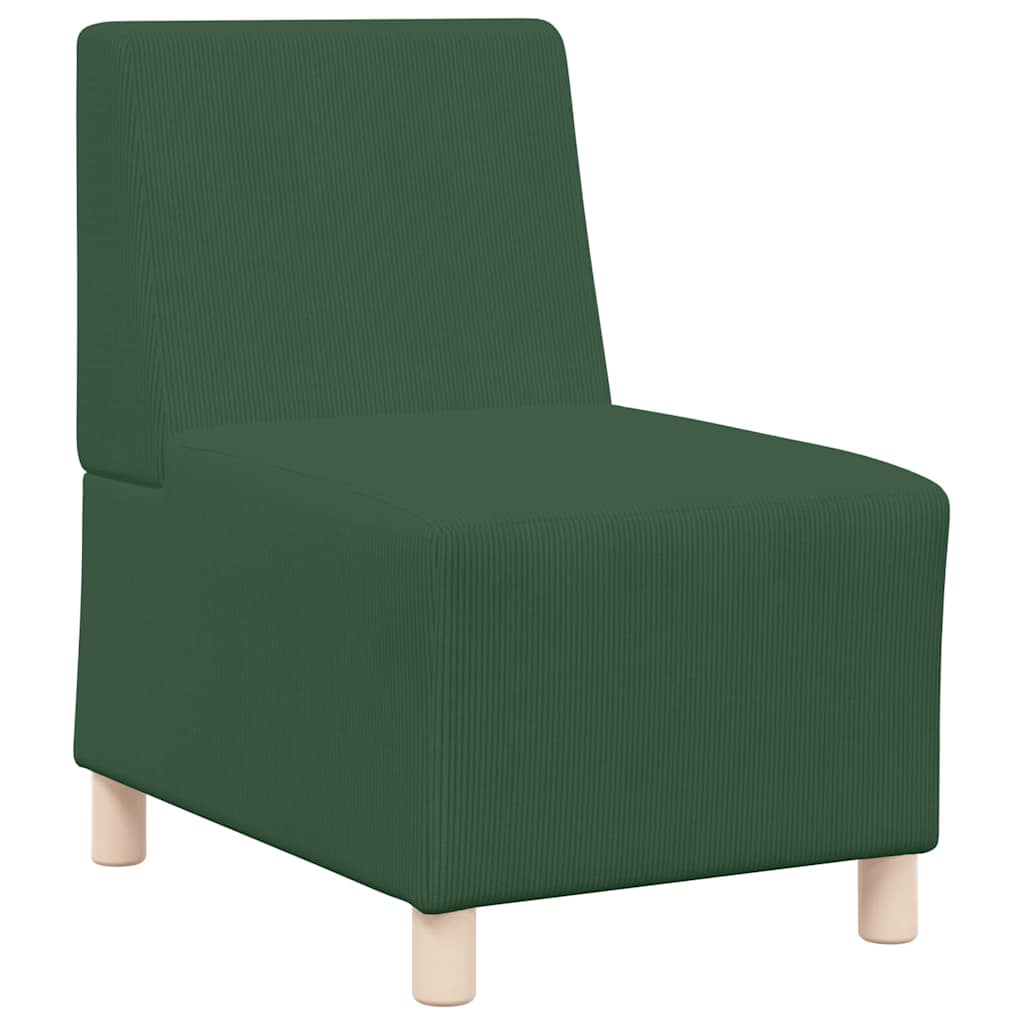 Modulsofa Enhed Uden Arme 2 Pcs Jungle Grøn 55 X 74 X 82 Cm Lysegrå Og Mørkegrå