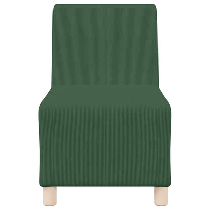 Modulsofa Enhed Uden Arme 2 Pcs Jungle Grøn 55 X 74 X 82 Cm Lysegrå Og Mørkegrå