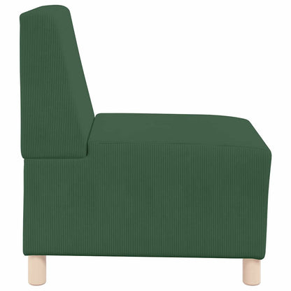 Modulsofa Enhed Uden Arme 2 Pcs Jungle Grøn 55 X 74 X 82 Cm Lysegrå Og Mørkegrå