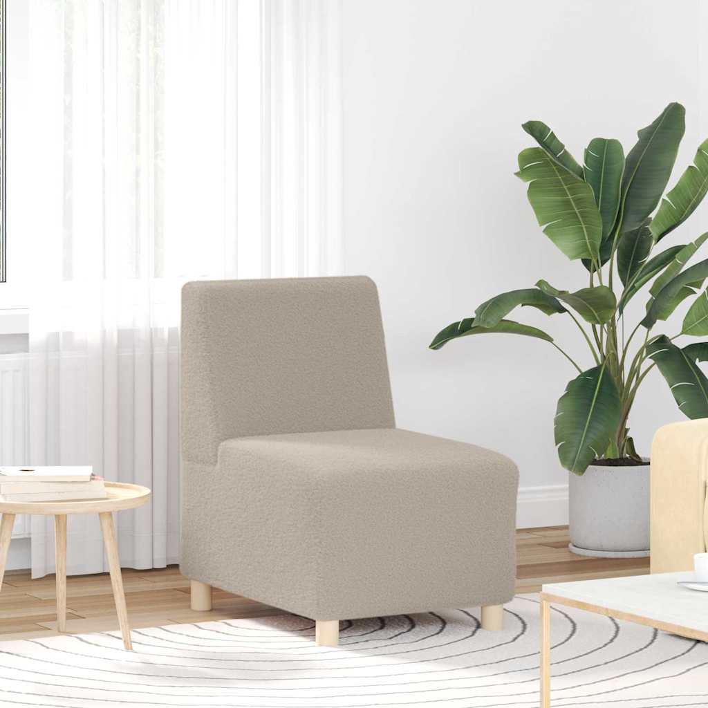 Modulsofa Enhed Uden Arme 3 Pcs Lysegrå 55 X 74 X 82 Cm Lysegrå Og Mørkegrå