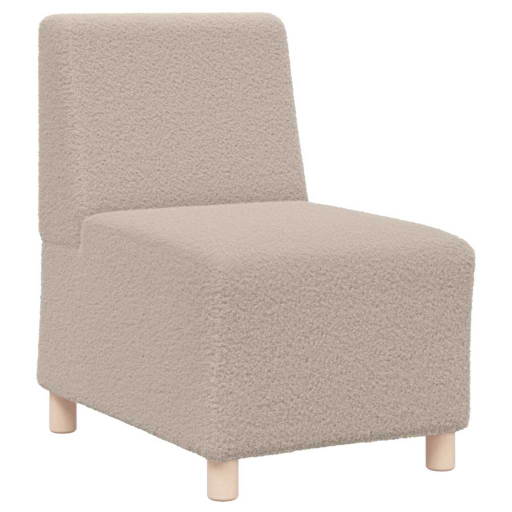 Modulsofa Enhed Uden Arme 3 Pcs Lysegrå 55 X 74 X 82 Cm Lysegrå Og Mørkegrå