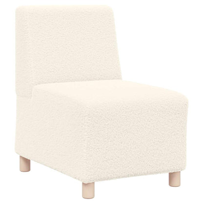 Modulsofa Enhed Uden Arme 3 Pcs Creme 55 X 74 X 82 Cm Lysegrå Og Mørkegrå