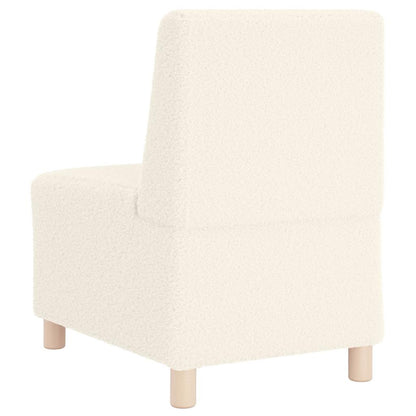 Modulsofa Enhed Uden Arme 3 Pcs Creme 55 X 74 X 82 Cm Lysegrå Og Mørkegrå
