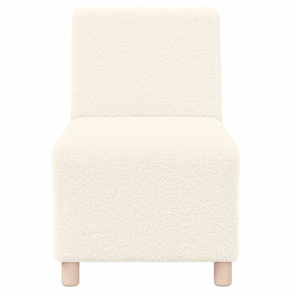 Modulsofa Enhed Uden Arme 3 Pcs Creme 55 X 74 X 82 Cm Lysegrå Og Mørkegrå