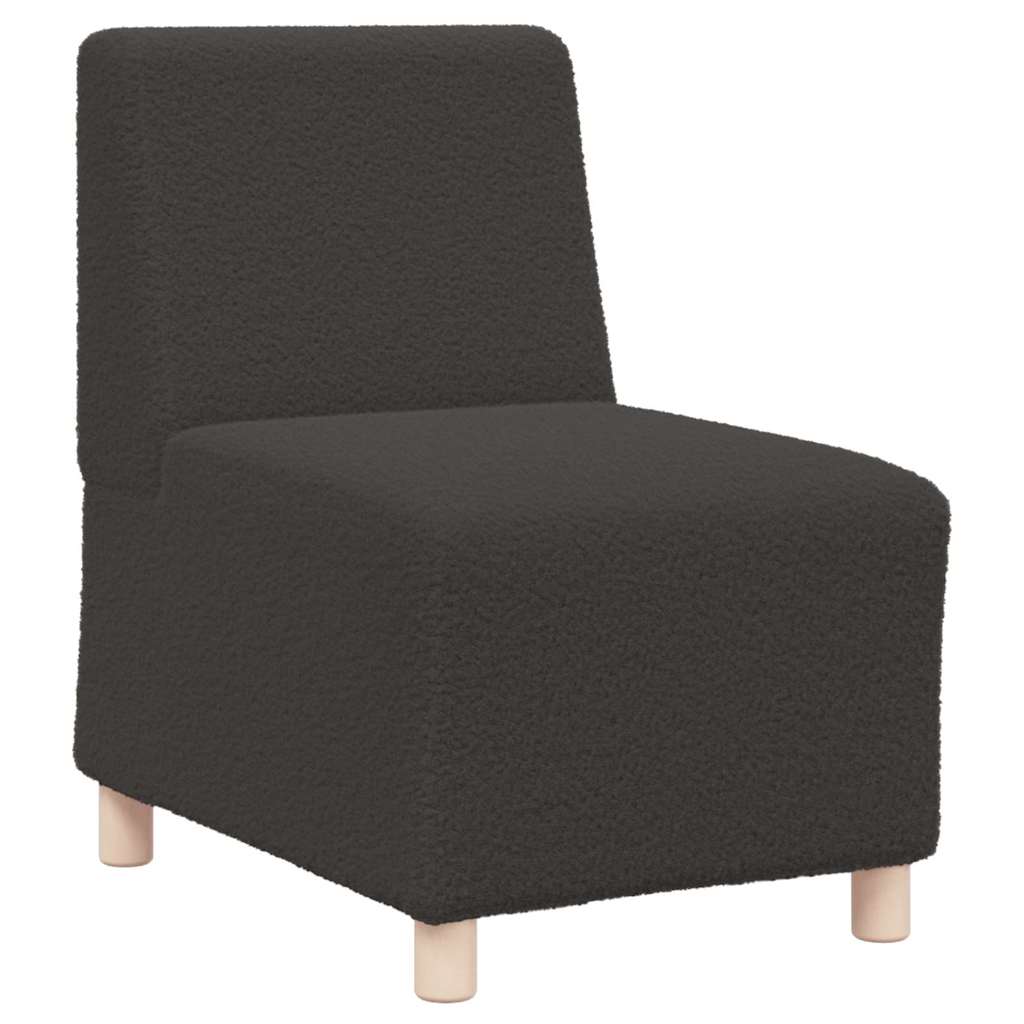 Modulsofa Enhed Uden Arme 3 Pcs Mørkegrå 55 X 74 X 82 Cm Lysegrå Og Mørkegrå