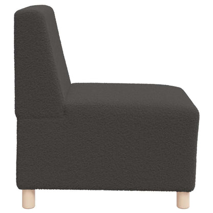 Modulsofa Enhed Uden Arme 3 Pcs Mørkegrå 55 X 74 X 82 Cm Lysegrå Og Mørkegrå