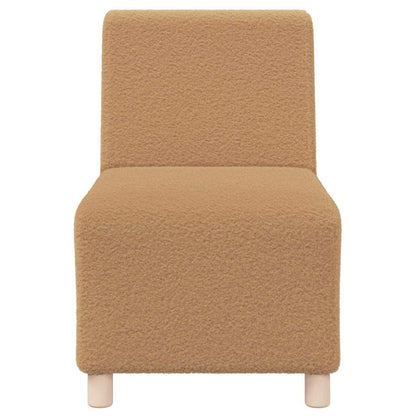 Modulsofa Enhed Uden Arme 3 Pcs Beige 55 X 74 X 82 Cm Lysegrå Og Mørkegrå