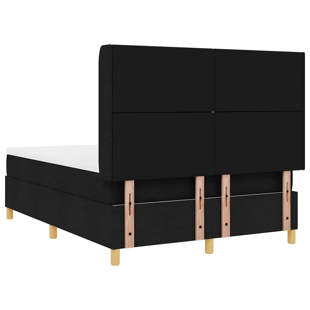 Boks-Madrasseng Med Madras Sort 140 X 190 Cm Stof