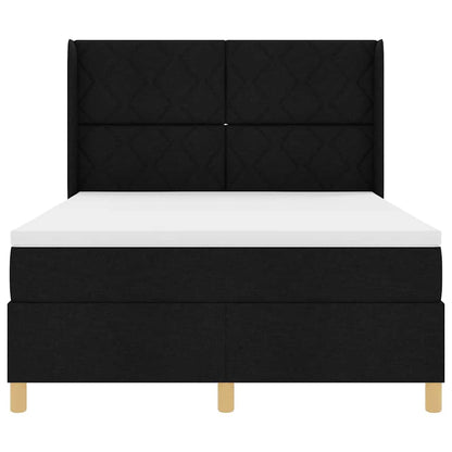 Boks-Madrasseng Med Madras Sort 140 X 190 Cm Stof