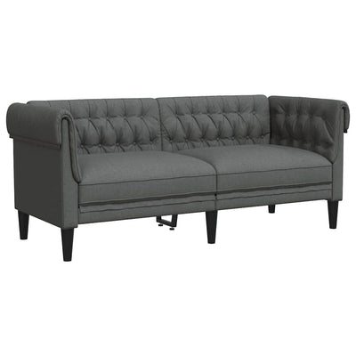 Sofa Sæt Mørkegrå Stof
