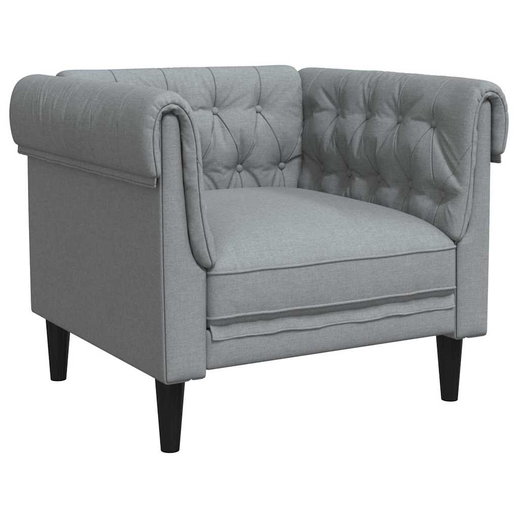 Sofa Sæt Lysegrå Stof