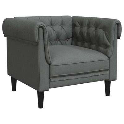 Sofa Sæt Mørkegrå Stof