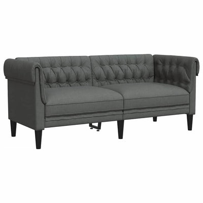 Sofa Sæt Mørkegrå Stof