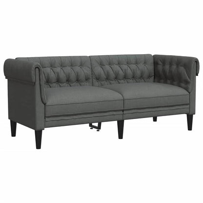 Sofa Sæt Mørkegrå Stof
