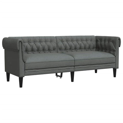Sofa Sæt Mørkegrå Stof