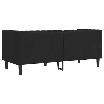 Chesterfieldsofa Argyle Sort 174 X 74.5 X 70.5 Cm Kunstlæder