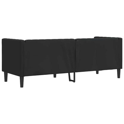 Chesterfieldsofa Argyle Sort 194 X 74.5 X 70.5 Cm Kunstlæder