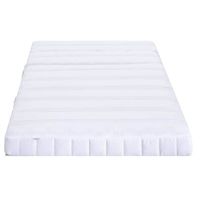 Skummadras Hvid 80 X 200 Cm Stof
