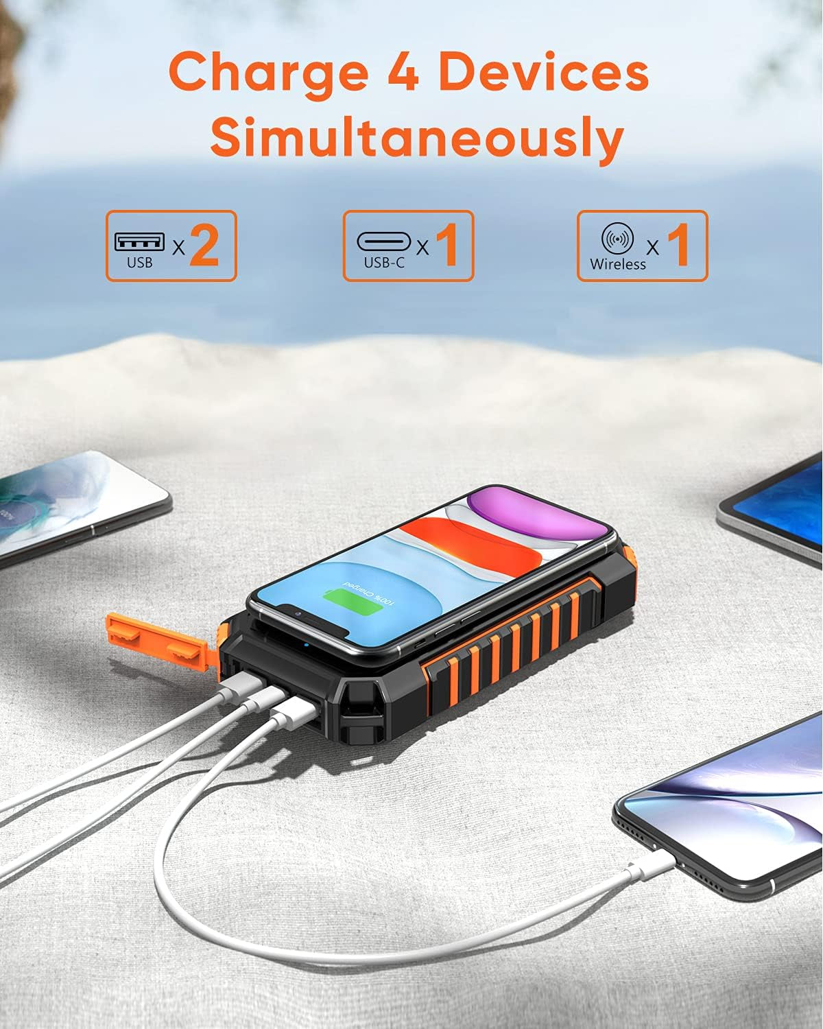 Solar Powerbank 26800Mah 